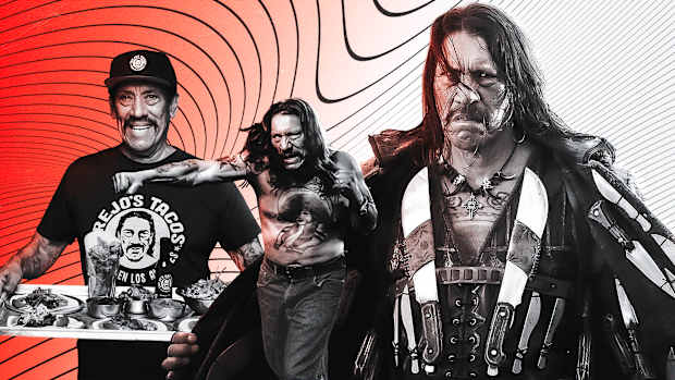 Graphic illustration of actor Danny Trejo